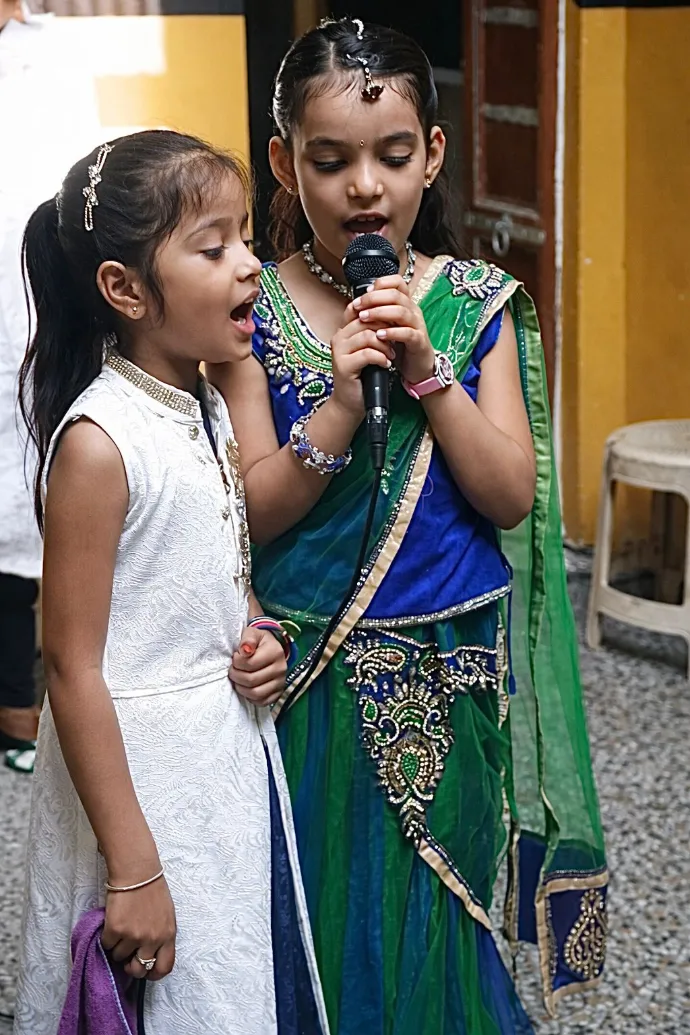 Student participation in school program at S.P. Public Primary School Bikaner