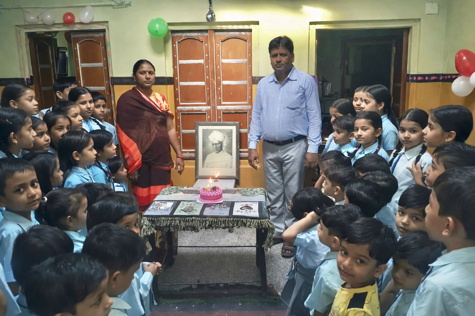 Teaching session at S.P. Public Primary School Bikaner